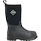 Muck Boot Co Youth Chore Classic Kids Rubber Boot, Plain Toe, 11 in Height, Black, 8 KCH-000-BLK-080 - alternate 6